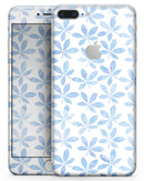 Blue Watercolor Leaves - Skin-kit for the iPhone 8 or 8 Plus