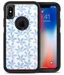 Blue Watercolor Leaves - iPhone X OtterBox Case & Skin Kits