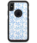 Blue Watercolor Leaves - iPhone X OtterBox Case & Skin Kits