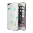 Blue Watercolor Olive Branch iPhone 6/6s or 6/6s Plus 2-Piece Hybrid INK-Fuzed Case