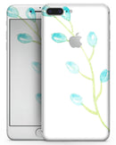 Blue Watercolor Olive Branch - Skin-kit for the iPhone 8 or 8 Plus