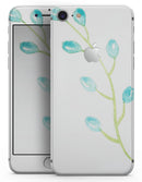Blue Watercolor Olive Branch - Skin-kit for the iPhone 8 or 8 Plus