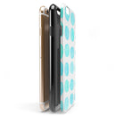 Blue Watercolor Polka Dots iPhone 6/6s or 6/6s Plus 2-Piece Hybrid INK-Fuzed Case