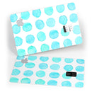 Blue Watercolor Polka Dots 2 - Premium Protective Decal Skin-Kit for the Apple Credit Card