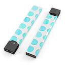 Blue Watercolor Polka Dots 2 - Premium Decal Protective Skin-Wrap Sticker compatible with the Juul Labs vaping device