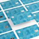 Blue Watercolor Polka Dots - Premium Protective Decal Skin-Kit for the Apple Credit Card