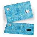 Blue Watercolor Polka Dots - Premium Protective Decal Skin-Kit for the Apple Credit Card