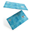 Blue Watercolor Polka Dots - Premium Protective Decal Skin-Kit for the Apple Credit Card