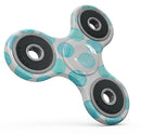 Blue Watercolor Polka Dots Full-Body Fidget Spinner Skin-Kit