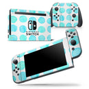 Blue Watercolor Polka Dots - Skin Wrap Decal for Nintendo Switch Lite Console & Dock - 3DS XL - 2DS - Pro - DSi - Wii - Joy-Con Gaming Controller