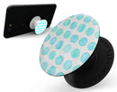 Blue Watercolor Polka Dots - Skin Kit for PopSockets and other Smartphone Extendable Grips & Stands