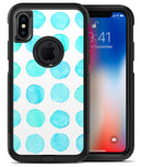 Blue Watercolor Polka Dots - iPhone X OtterBox Case & Skin Kits