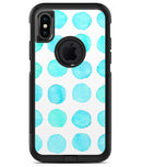 Blue Watercolor Polka Dots - iPhone X OtterBox Case & Skin Kits