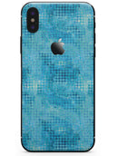 Blue Watercolor Polka Dots - iPhone X Skin-Kit