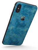 Blue Watercolor Polka Dots - iPhone X Skin-Kit
