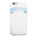 Blue Watercolor Ribbon iPhone 6/6s or 6/6s Plus 2-Piece Hybrid INK-Fuzed Case