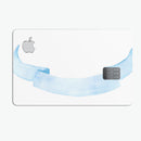 Blue Watercolor Ribbon - Premium Protective Decal Skin-Kit for the Apple Credit Card