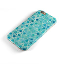 Blue Watercolor Ring Pattern iPhone 6/6s or 6/6s Plus 2-Piece Hybrid INK-Fuzed Case