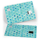 Blue Watercolor Ring Pattern - Premium Protective Decal Skin-Kit for the Apple Credit Card