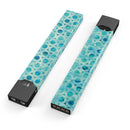 Blue Watercolor Ring Pattern - Premium Decal Protective Skin-Wrap Sticker compatible with the Juul Labs vaping device