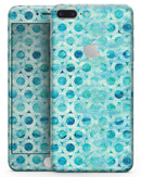 Blue Watercolor Ring Pattern - Skin-kit for the iPhone 8 or 8 Plus