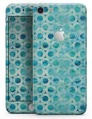 Blue Watercolor Ring Pattern - Skin-kit for the iPhone 8 or 8 Plus