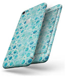 Blue Watercolor Ring Pattern - Skin-kit for the iPhone 8 or 8 Plus
