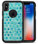 Blue Watercolor Ring Pattern - iPhone X OtterBox Case & Skin Kits