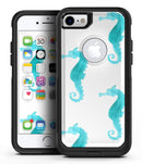 Blue Watercolor Seahorses - iPhone 7 or 8 OtterBox Case & Skin Kits
