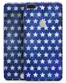 Blue Watercolor Stars - Skin-kit for the iPhone 8 or 8 Plus