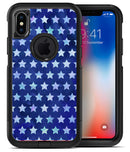 Blue Watercolor Stars - iPhone X OtterBox Case & Skin Kits