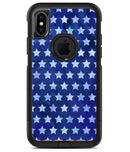 Blue Watercolor Stars - iPhone X OtterBox Case & Skin Kits