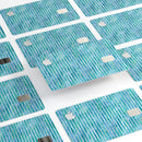 Blue Watercolor Stripes - Premium Protective Decal Skin-Kit for the Apple Credit Card