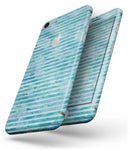 Blue Watercolor Stripes - Skin-kit for the iPhone 8 or 8 Plus