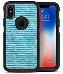 Blue Watercolor Stripes - iPhone X OtterBox Case & Skin Kits