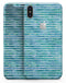 Blue Watercolor Stripes - iPhone X Skin-Kit