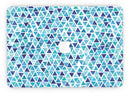 Blue Watercolor Triangle Pattern - MacBook Pro with Retina Display Full-Coverage Skin Kit