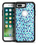 Blue Watercolor Triangle Pattern - iPhone 7 Plus/8 Plus OtterBox Case & Skin Kits