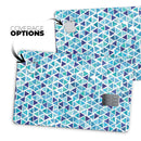 Blue Watercolor Triangle Pattern - Premium Protective Decal Skin-Kit for the Apple Credit Card
