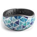 Blue Watercolor Triangle Pattern - Decal Skin Wrap Kit for the Disney Magic Band