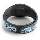 Blue Watercolor Triangle Pattern - Decal Skin Wrap Kit for the Disney Magic Band