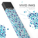 Blue Watercolor Triangle Pattern - Premium Decal Protective Skin-Wrap Sticker compatible with the Juul Labs vaping device