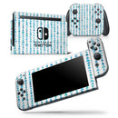 Blue Watercolor Triangle Pattern V2 - Skin Wrap Decal for Nintendo Switch Lite Console & Dock - 3DS XL - 2DS - Pro - DSi - Wii - Joy-Con Gaming Controller