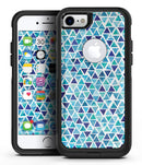 Blue Watercolor Triangle Pattern - iPhone 7 or 8 OtterBox Case & Skin Kits
