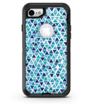 Blue Watercolor Triangle Pattern - iPhone 7 or 8 OtterBox Case & Skin Kits