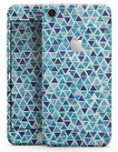 Blue Watercolor Triangle Pattern - Skin-kit for the iPhone 8 or 8 Plus