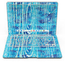 Blue Watercolor Woodgrain - MacBook Air Skin Kit