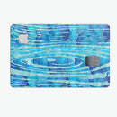 Blue Watercolor Woodgrain - Premium Protective Decal Skin-Kit for the Apple Credit Card