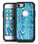 Blue Watercolor Woodgrain - iPhone 7 or 8 OtterBox Case & Skin Kits