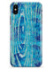 Blue Watercolor Woodgrain - iPhone X Clipit Case